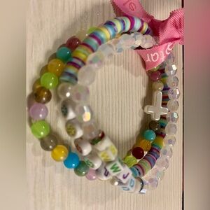 Colorful Beaded Kids Bracelet Set